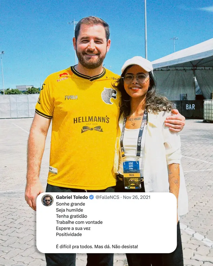Lua on-site with a player in a yellow jersey