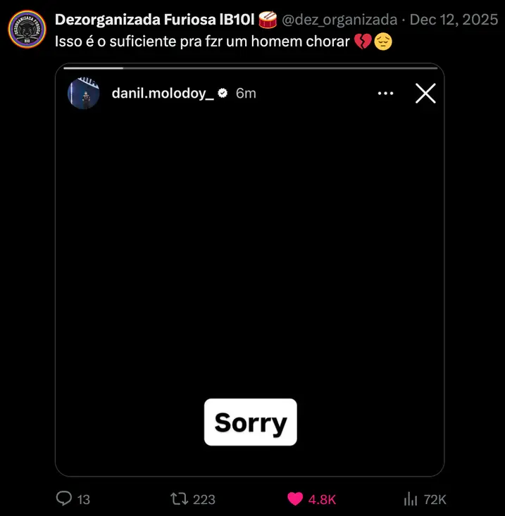 Tweet: 'That's enough to make a man cry'