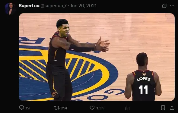 Instant NBA meme tweet